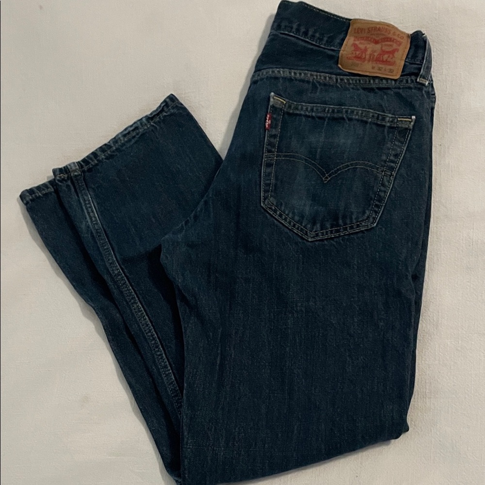 Levi's Men's Dark Indigo Straight Jeans